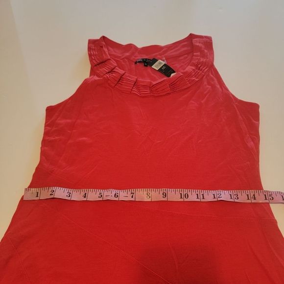 NEW Nic+Zoe Sleeveless Flowy 'Salsa Red' Midi Dress - Picture 2 of 8